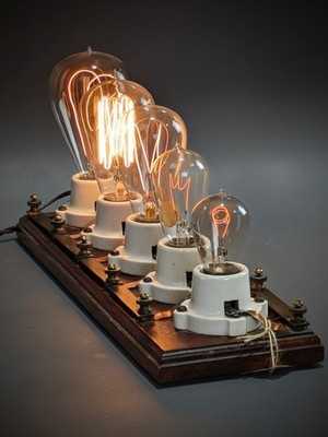 Antique Central Scientific Co. Physics Lab Lamp Board Series Parallel Pre-1909