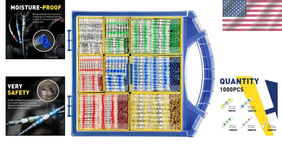 Quality Marine Grade Wire Butt Splice Connectors - Image 2 of 4
