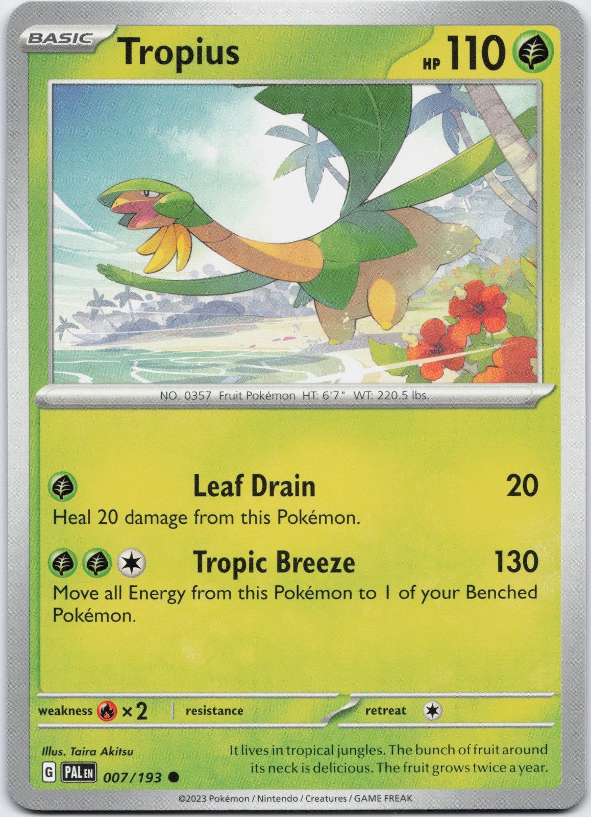 Tropius 007/193 - Normal Common -  PAL