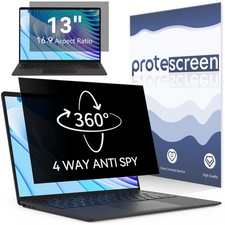 360 Laptop Privacy Screen 13.3 Inch for 16:9 Computer, 13" Monitor 4 Way Pri...