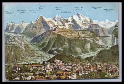 Postcard Bernese Oberland / Switzerland