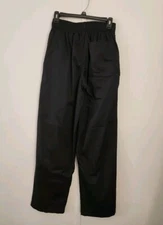 Chef Works  Chefs Cooks Black Elastic Uniform Pants W Zipper Size S. 2 Pair