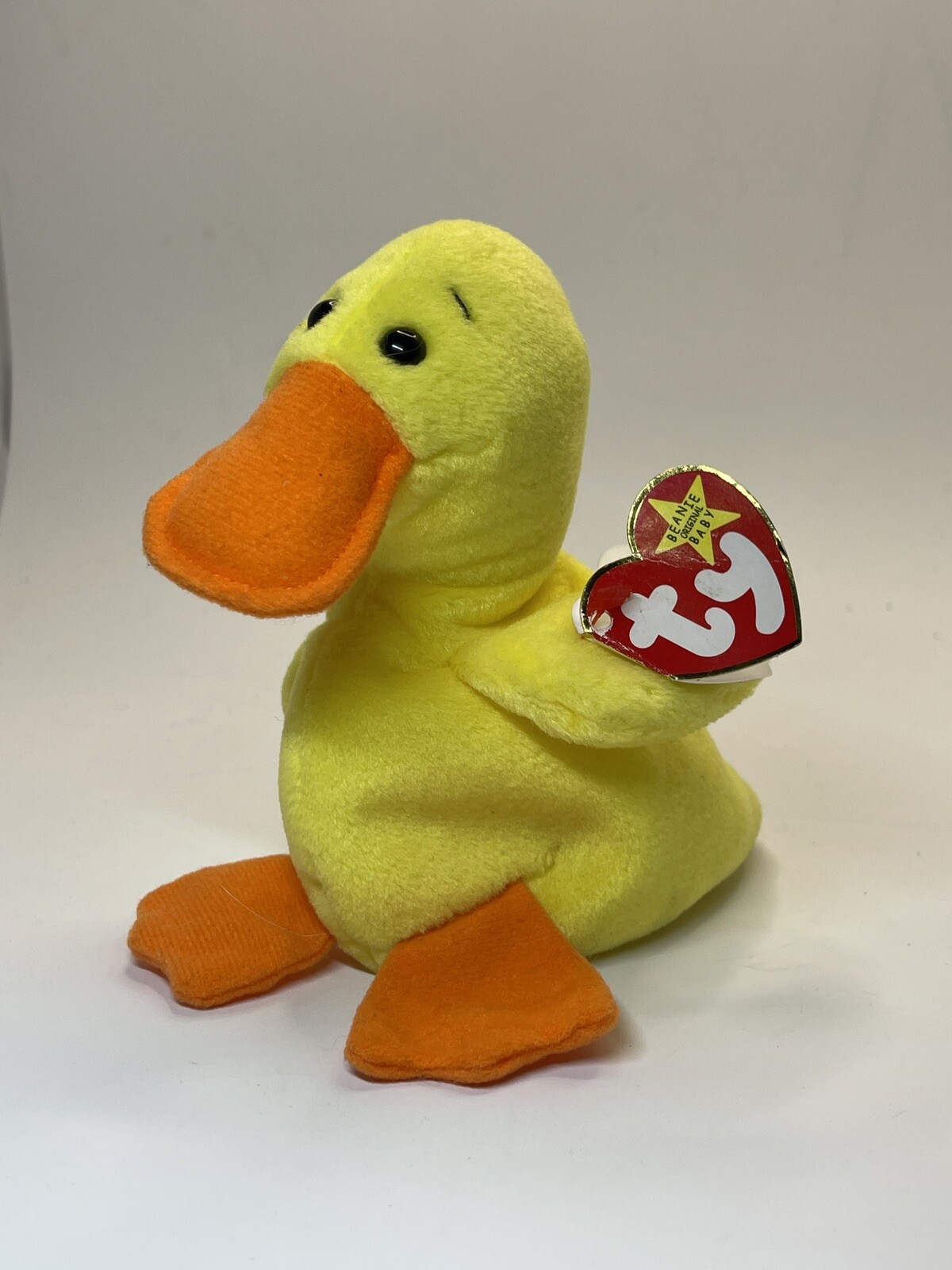 QUACKERS The Duck TY Beanie Baby Original 1993/1994 (Retired) RARE With