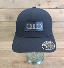 NWOT Audi Logo Hat Trucker Mesh Snapback Blac...