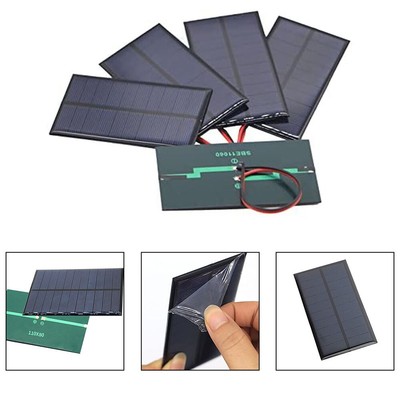Photovoltaik Solarpanel Set 5-teilig 110 x 80 mm für erneuerbare Energielösung