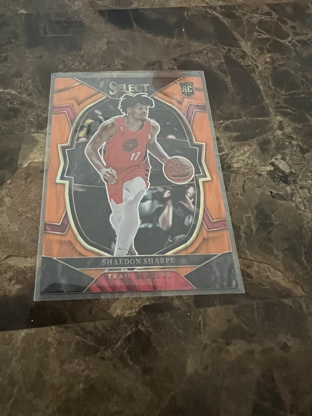 2022-23 Select Shaedon Sharpe Concourse Orange Flash Prizm Rookie RC #71 Blazers