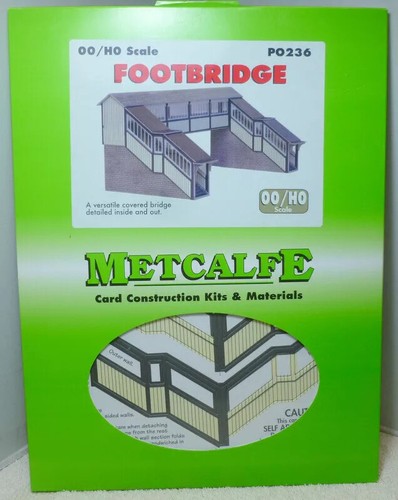 Metcalfe PO236 HO/OO Covered Footbridge Card Kit. NEW - Picture 2 of 2