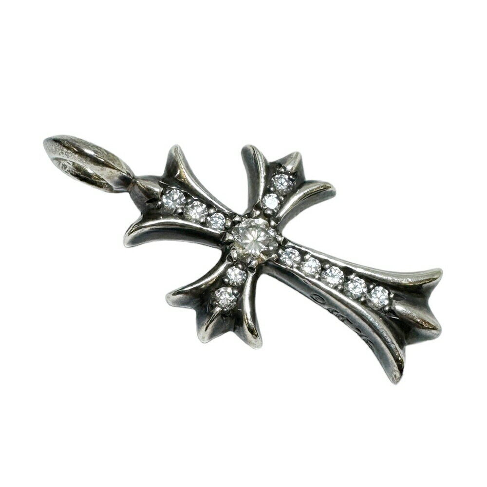 Chrome Hearts Tiny Fat Cross Pendasnt Top Pave Diamond Chrome Hearts Tiny Fat Cross Pendasnt Top Pave Diamond