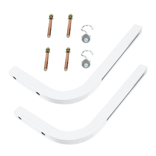 2pcs/set Universal Projector Screen L-Bracket Wall Hanging Mount with Hook - 第 3/15 張圖片
