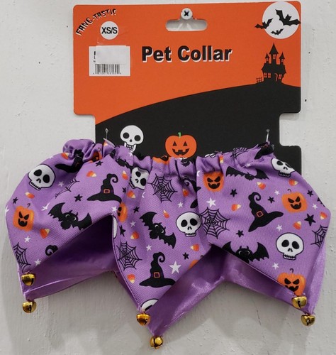 Fang Tastic Pet Collar Halloween Dogs Costume Purple Size XS/S - Bild 1 von 3