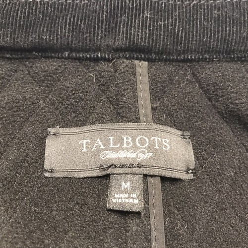 Talbots Diamond Quilt Button Front Vest Black Women’s Size Medium - Picture 5 of 6