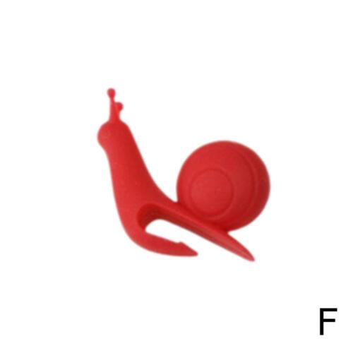 Cute Snail Shape Tea Bag Holder Silicone Mug Kitchen Gift Candy Colour - - Picture 28 of 34