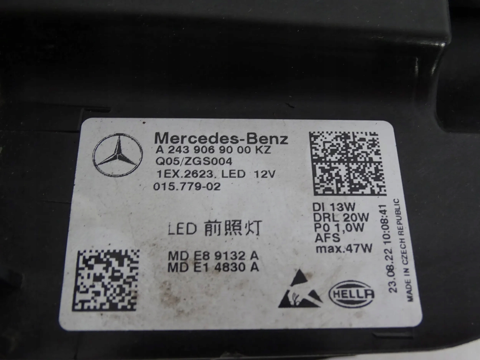 Frontscheinwerfer Mercedes-Benz W290 A2439069000 Led Rechts 
