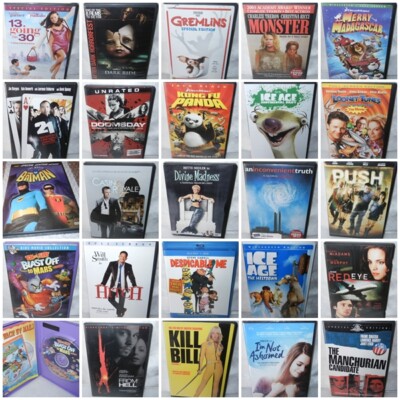 Your Choice DVD Lot - Media Excellent / Media in near MINT condition (A)