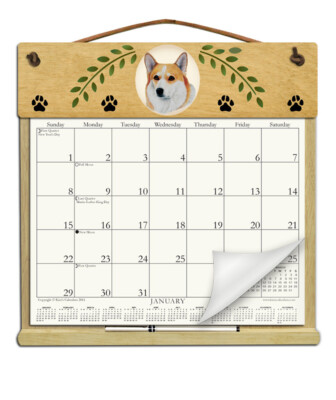 CORGI CALENDAR HOLDER REFILLABLE EVERY YEAR!