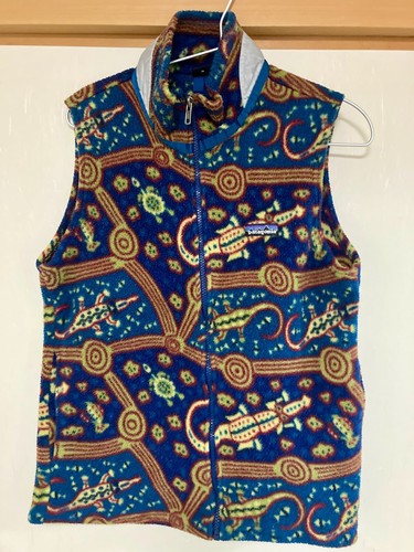 Super RARE 90s Patagonia Synchilla Bluegrass Crocodile Kids14 Weste Herren Damen - Bild 2 von 13