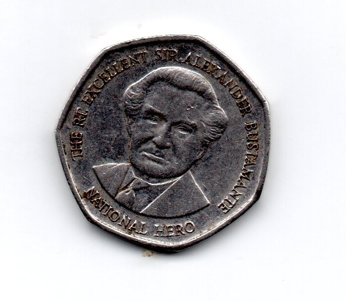 Jamaica 1996, Sir Alexander Bustamante, National Hero, 1 dollar, accept offers