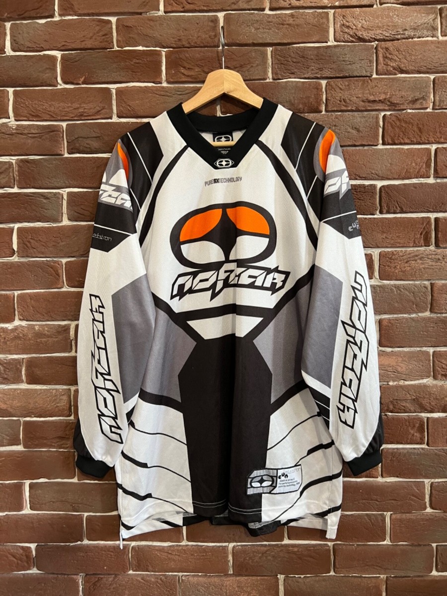 超レア イングランド ビンテージ ユニフォーム キーパー y2k ゲームシャツ No Fear Elektron Vintage Y2k Rare Hype Racing Jersey Grail M Black
