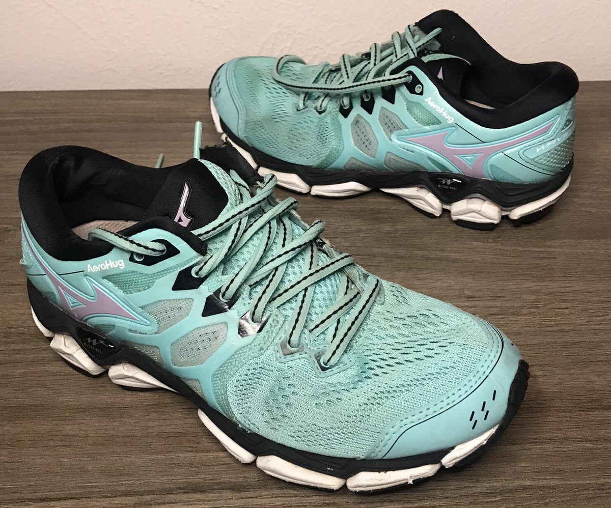 Mizuno Womens Wave Horizon Size 411049 5T6P Blue Running