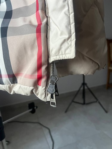 BURBERRY BRIT GOOSE DOWN PUFFER HOODED JACKET WITH BELT FULL ZIP WOMENS SIZE S - Picture 11 of 18