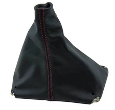 Manual Shift Boot Cover Leather Synthetic for Chevrolet Camaro 82-92 Red Stitch