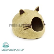 Handcrafted Cat Caves/beds Cat house made from 100 Natural Wool  Cozy Cat Cave