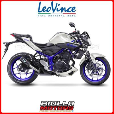 15212C SCARICO LEOVINCE YAMAHA MT-25 250 2016 - LV-10 CARBON FIBER ...