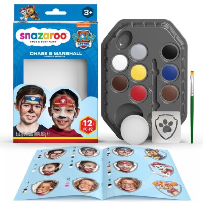 Snazaroo Schminkset Paw Patrol Chase und Marshall Kinderschminke Water Make-up