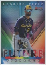2021 Bowman's Best Bowman Future Vibrance #BFV29 Hedbert Perez Milwaukee Brewers