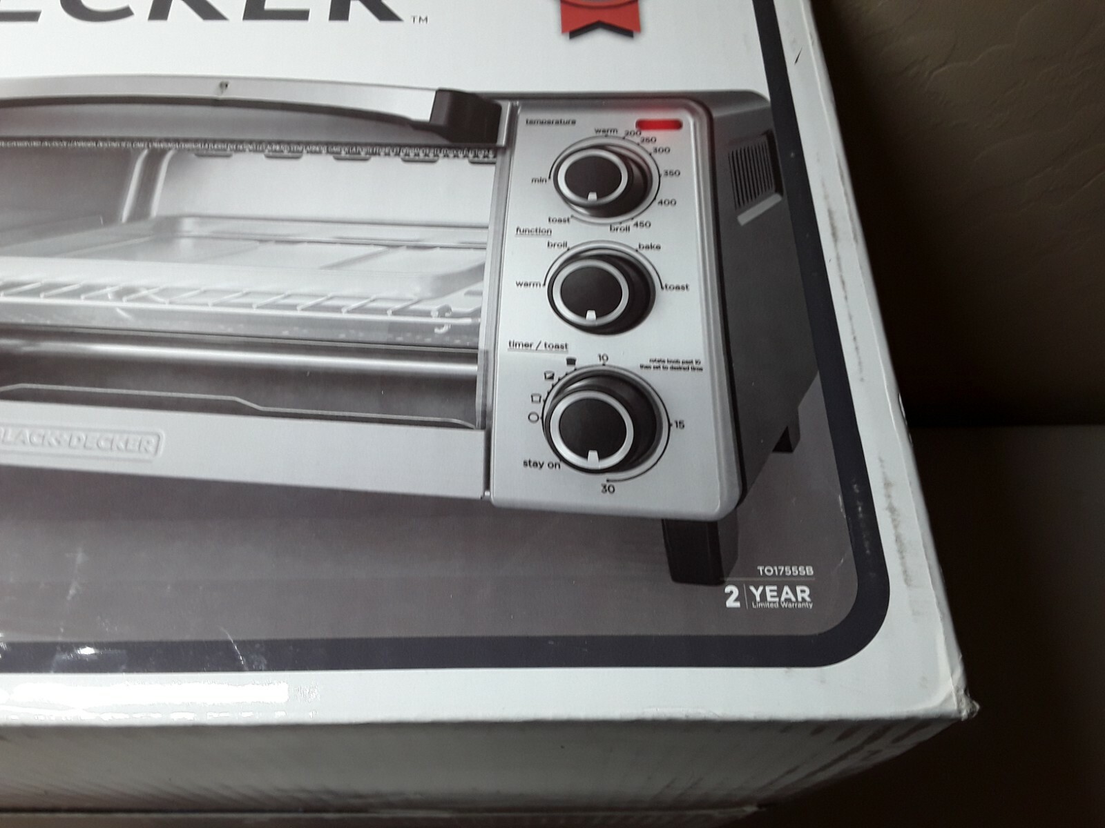 BLACK+DECKER TO1755SB Natural Convection Toaster Oven Stainless Steel Silver for sale online