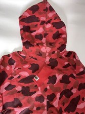 Very Rare Bape Vintage A Bathing Ape NEW Red Camo Hoodie XL One Of One