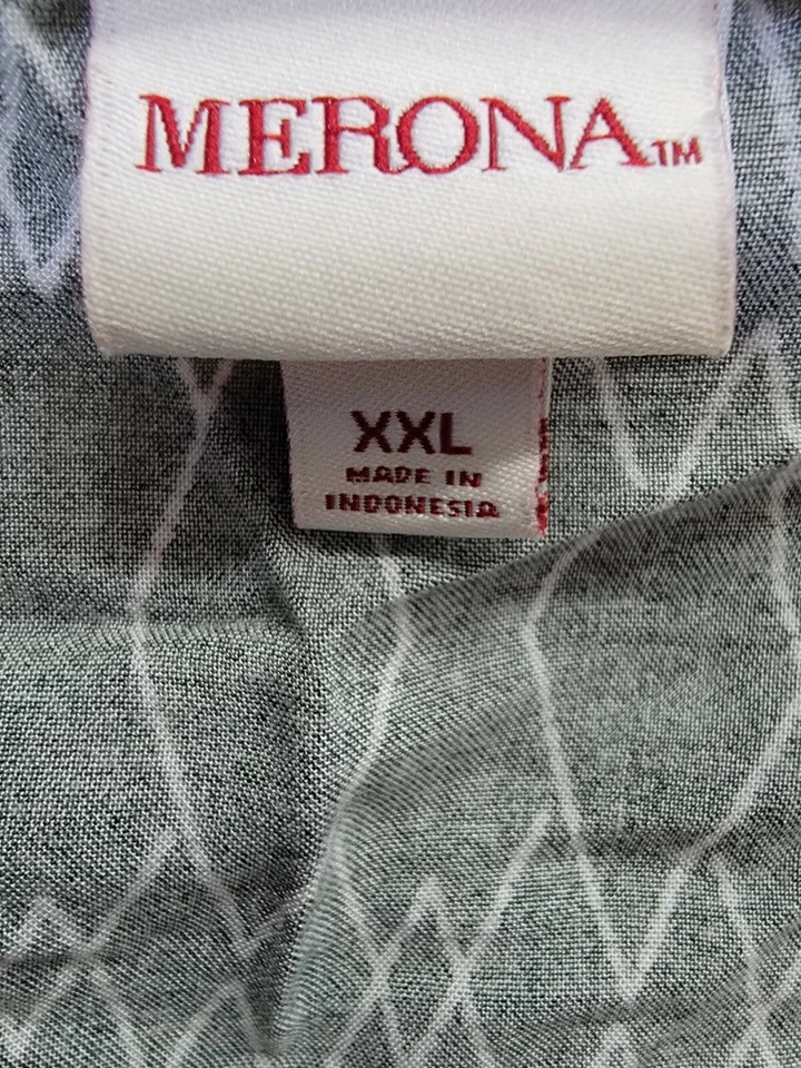 Macacão Romper Feminino Merona Tamanho XXL 2XL 2X Grande Verde Branco - Imagem 2 de 4