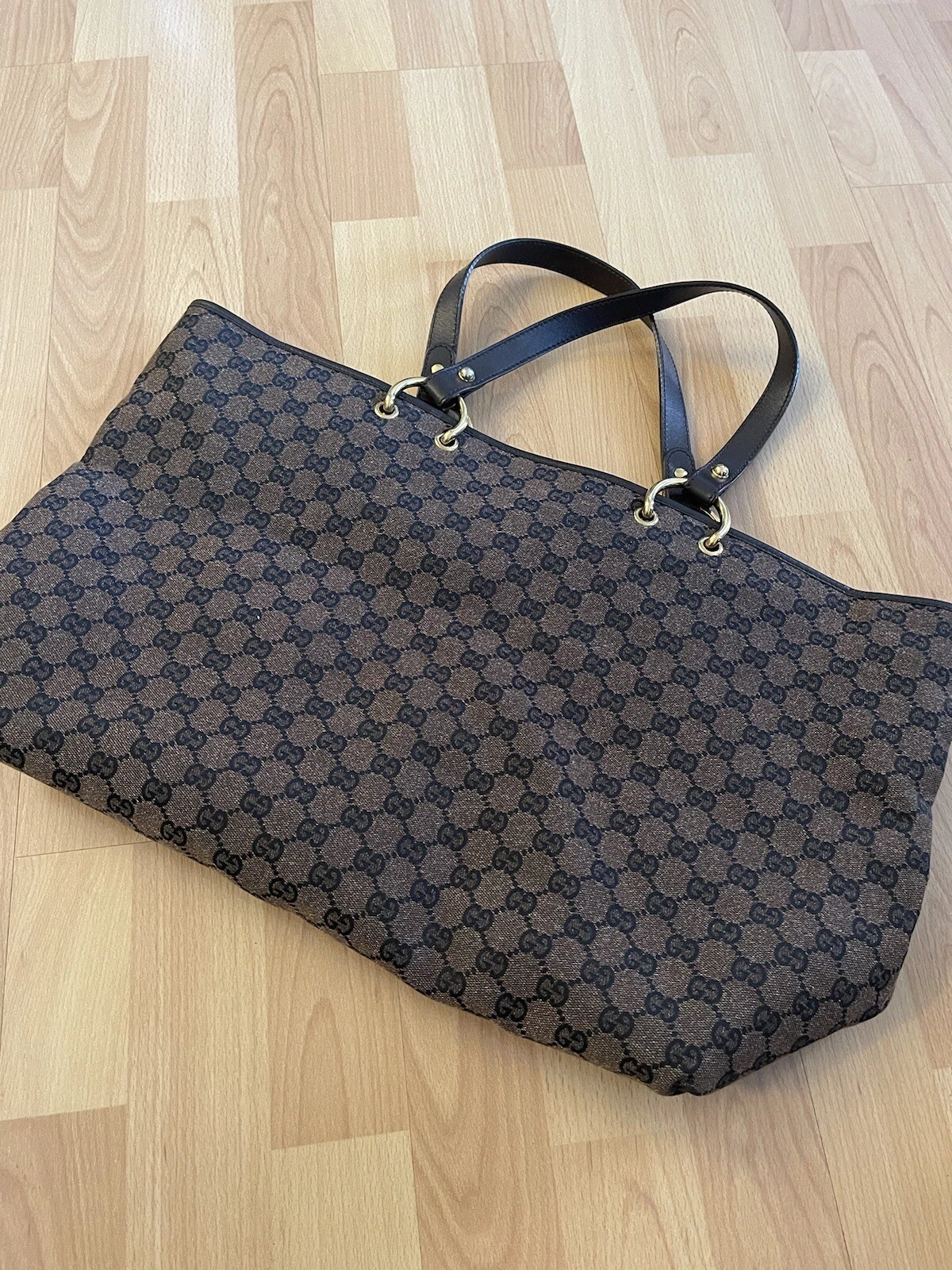 Sac bandoulière en toile logo Gucci GG 