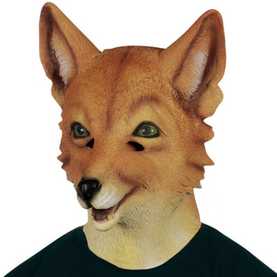 ADULT LATEX FOXY FOX MASK ZOO ANIMAL COSTUME RUBBER MASK | eBay