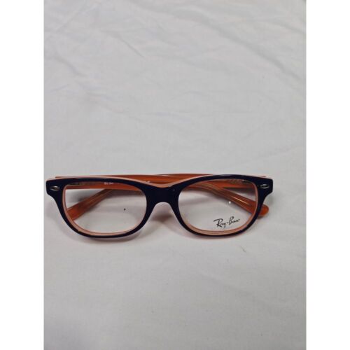 Ray-Ban Two-Tone Wayfarer Optical Frames Navy Blue & Orange Eyeglasses