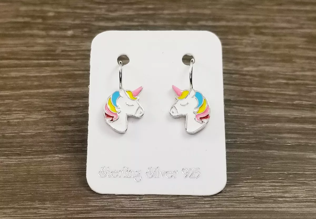 Girls clearance unicorn earrings