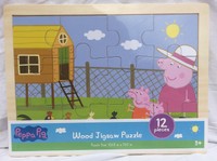 Peppa Pig Wood Jigsaw Puzzle - Farm Fun - 12 Pieces on sale Peppa Pig Wood Jigsaw Puzzle - Farm Fun - 12 Pieces on sale