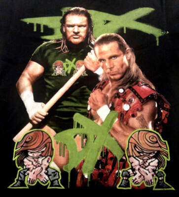 WWE DX Degeneration X Vintage T Shirt WWF Small Shawn Michaels 