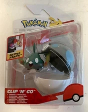 NEW Jazwares PKW3142 Pokemon Clip 'N' Go TRUBBISH & HEAVY BALL Battle Figure