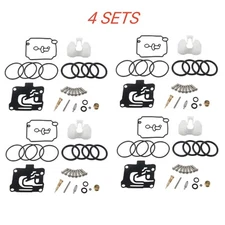 4 PACK Yamaha 50 HP 4 Stroke Carburetor Kit 62Y-W0093-11-00 62Y-W0093-10-00