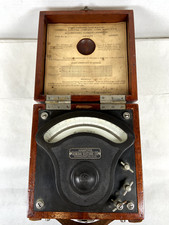 Rare Antique General Electric GE Type P-4 AC Ammeter and Case 15 or 30 amp