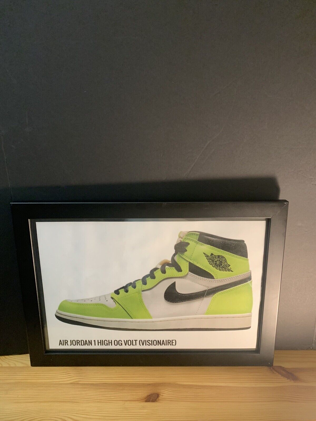 Air Jordan 1 High OG Volt Visionaire ￼￼(12x18 Custom Poster