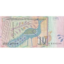 [#149873] Mazedonien, 10 Denari, 2001, KM:14c, S+
