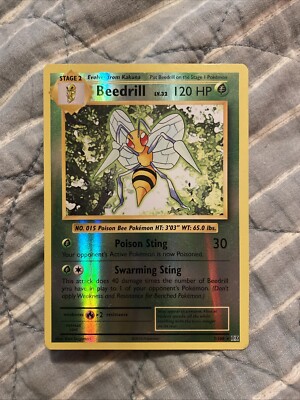 Pokemon Beedrill Rare Reverse Holo XY Evolutions 7/108