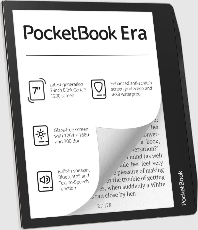 NEW Pocketbook ERA Copper 7 E-ink Carta E-Book 64GB Reader Wi-Fi microSD  Slot