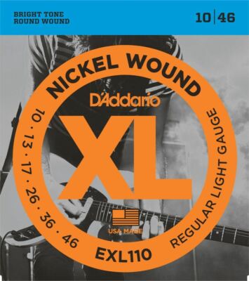 D'Addario EXL110 Nickel Wound Regular Light Gauge 10-46