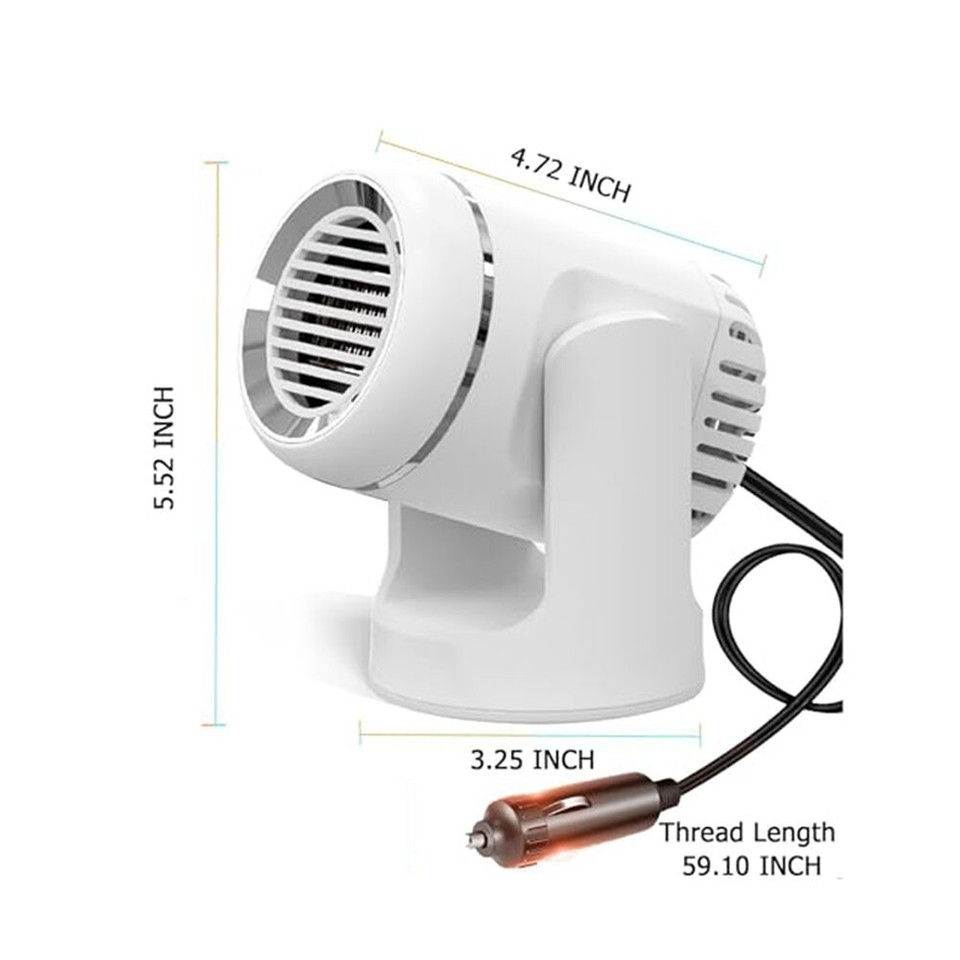 Quick Heat Portable For Car Defroster Perfect for Winter Driving Safety