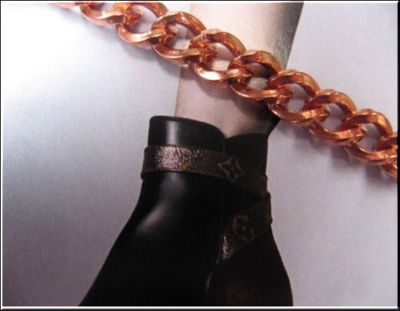 Solid Copper Anklet CA730G -1/4 of an inch wide - 8 to 11 inch lengths.