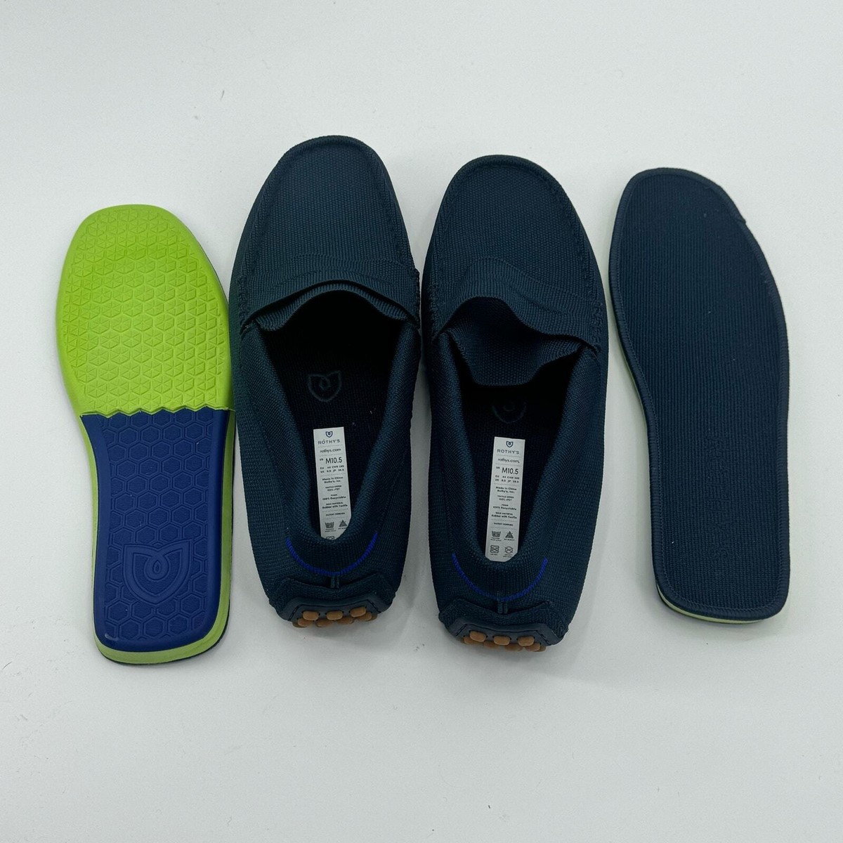 New Rothy\'s Driving Loafer Mens 9 Navy Blue Shoes Rothys ravello loafer color navy blue mens | Mercari main image 3