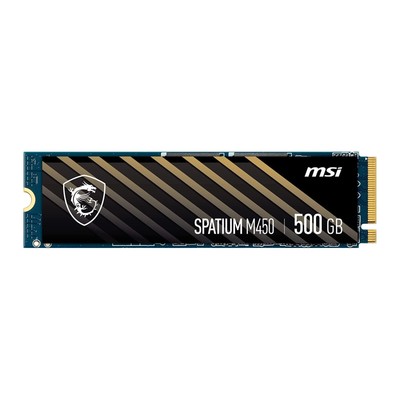 MSI SPATIUM M450 500GB PCIe 4.0 NVMe M.2 Solid State Drive SM450N500